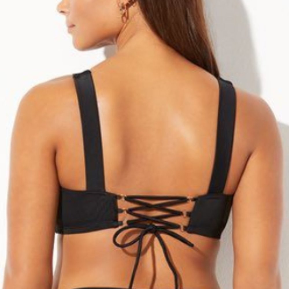 Ashley Graham Underwire Back Tie Executive Bikini